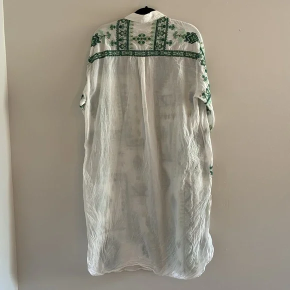 Zara Embroidered Shirt Dress - Picture 6 of 6